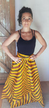 Load image into Gallery viewer, Awa Ankara yellow skirt