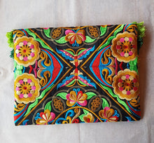 Load image into Gallery viewer, Thai Clutch colourful tassel bag