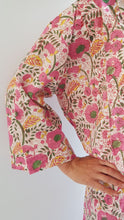 Load image into Gallery viewer, Indian Block print Kimono Floral