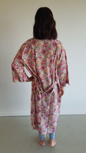 Load image into Gallery viewer, Indian Block print Kimono Floral