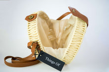 Load image into Gallery viewer, Straw Cream Bag