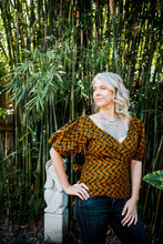 Load image into Gallery viewer, Ankara wrap blouse