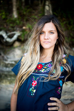 Load image into Gallery viewer, Mexican Bonita dress Navy Blu