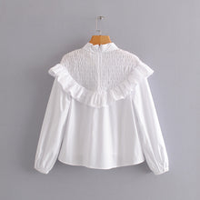 Load image into Gallery viewer, White Ruffle Blouse