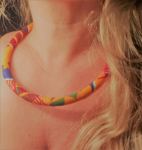 African Ankara necklace
