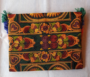 Thai clutch brown tassel bag