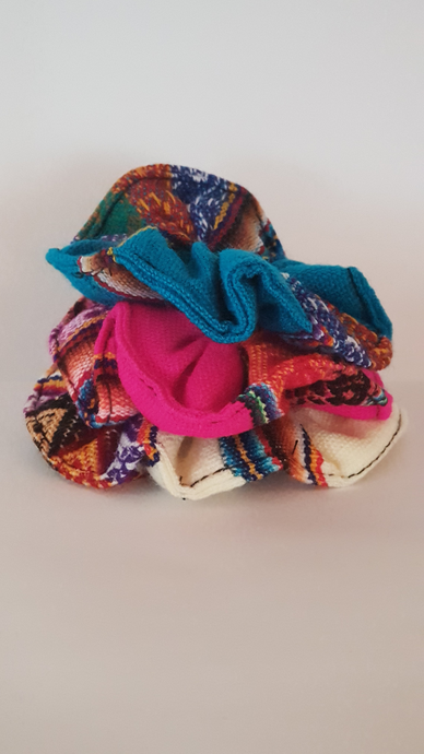coloured scrunchies