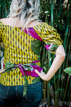 Load image into Gallery viewer, Ankara wrap blouse
