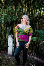 Load image into Gallery viewer, Ankara wrap blouse
