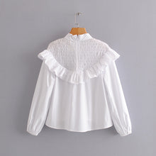 Load image into Gallery viewer, White Ruffle Blouse
