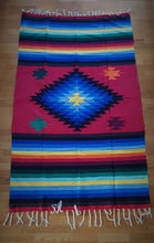 Load image into Gallery viewer, Mexican Red Aztec Rug

