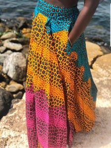 Awa Ankara wax skirt