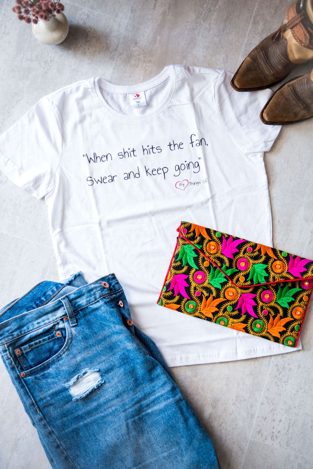 SHIT HITS THE FAN Things Of t-shirt